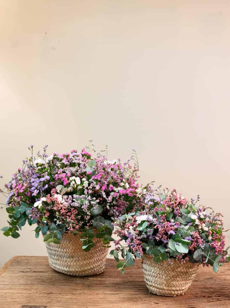 Capazos florales (grande)