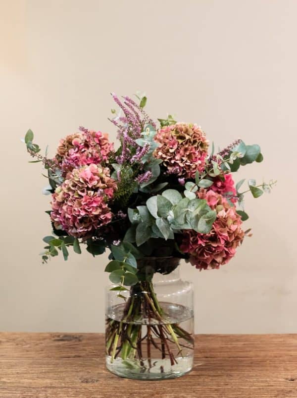 Ramo de Hortensias rosadas